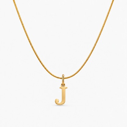 Naszyjnik z personalizowanym inicjałem — J