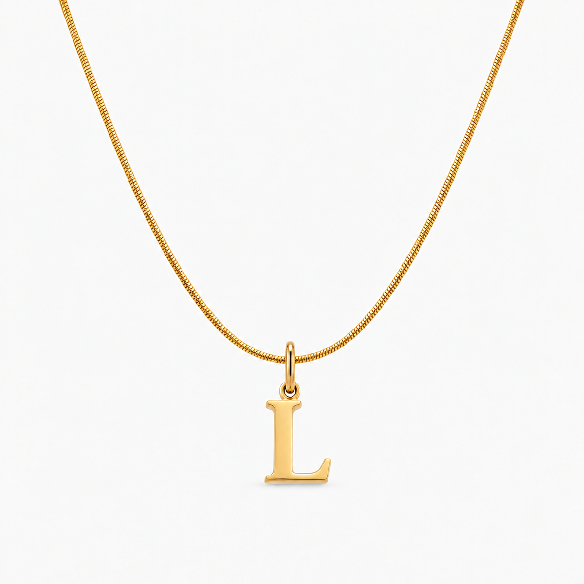 Naszyjnik z personalizowanym inicjałem — L