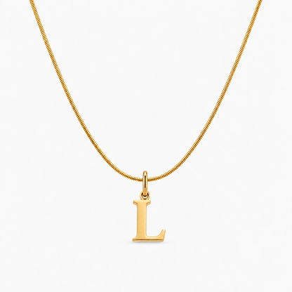 Naszyjnik z personalizowanym inicjałem — L