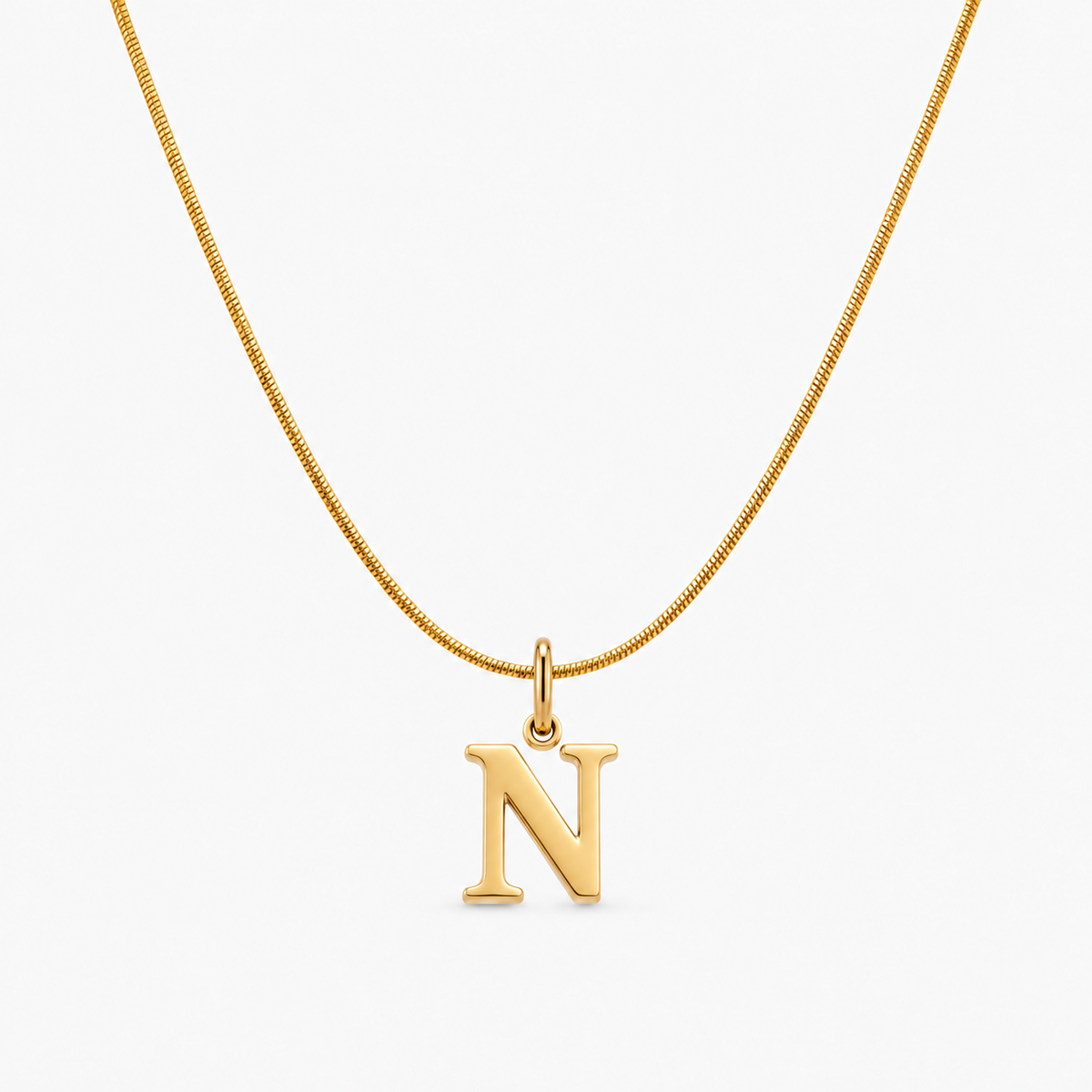 Naszyjnik z personalizowanym inicjałem — N