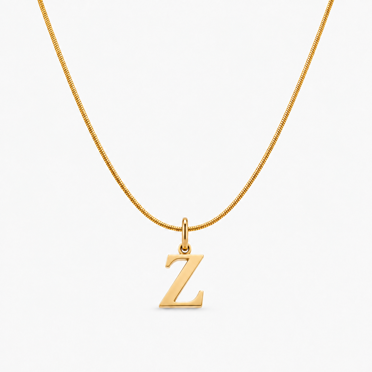 Naszyjnik z personalizowanym inicjałem — Z
