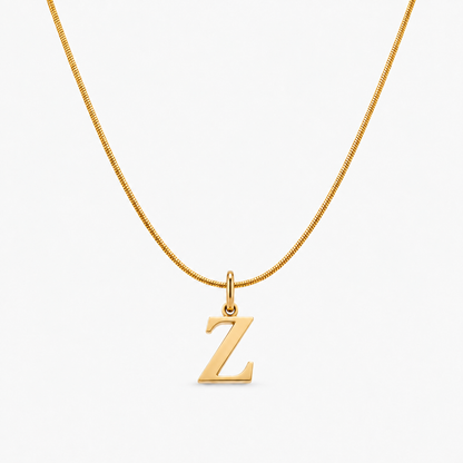 Naszyjnik z personalizowanym inicjałem — Z