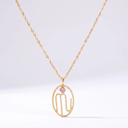 Naszyjnik z runą znaku zodiaku Skorpiona