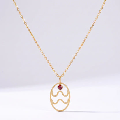 Naszyjnik z runą znaku zodiaku Wodnika